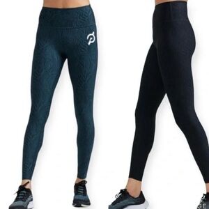 Peloton Cadence Reversible High Rise Leggings - Blue/black zebra print